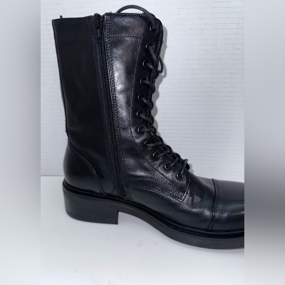 Vagabond Karlie Black Cap Toe Lace Up Ankle Boots 39=9 - Picture 3 of 5
